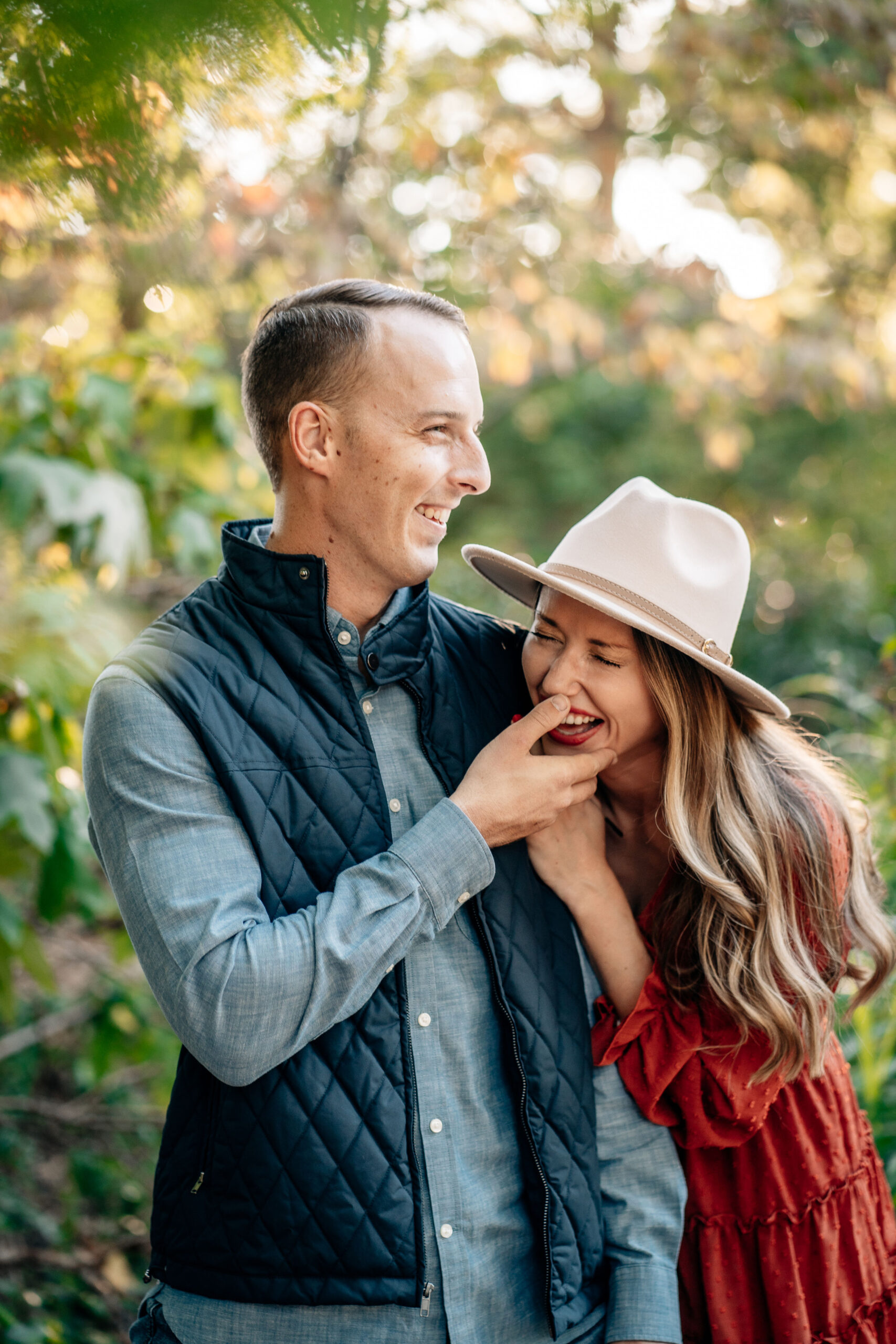 Luxury Dallas Garden Engagement Session