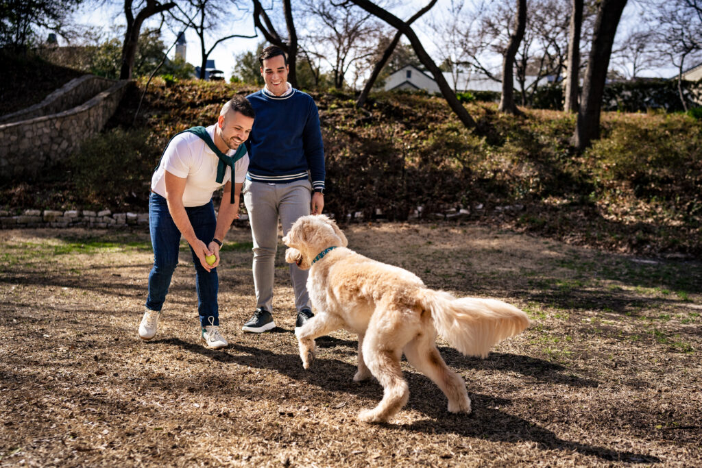 Dallas LGBTQ+ Engagement Session in Highland Park, Texas