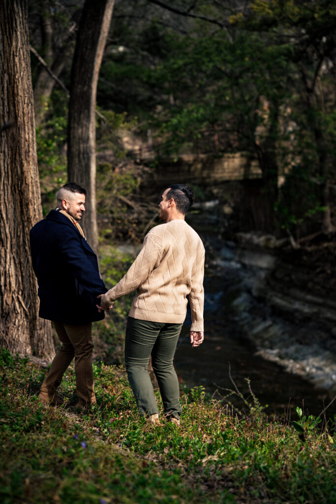 Dallas LGBTQ+ Engagement Session in Highland Park, Texas