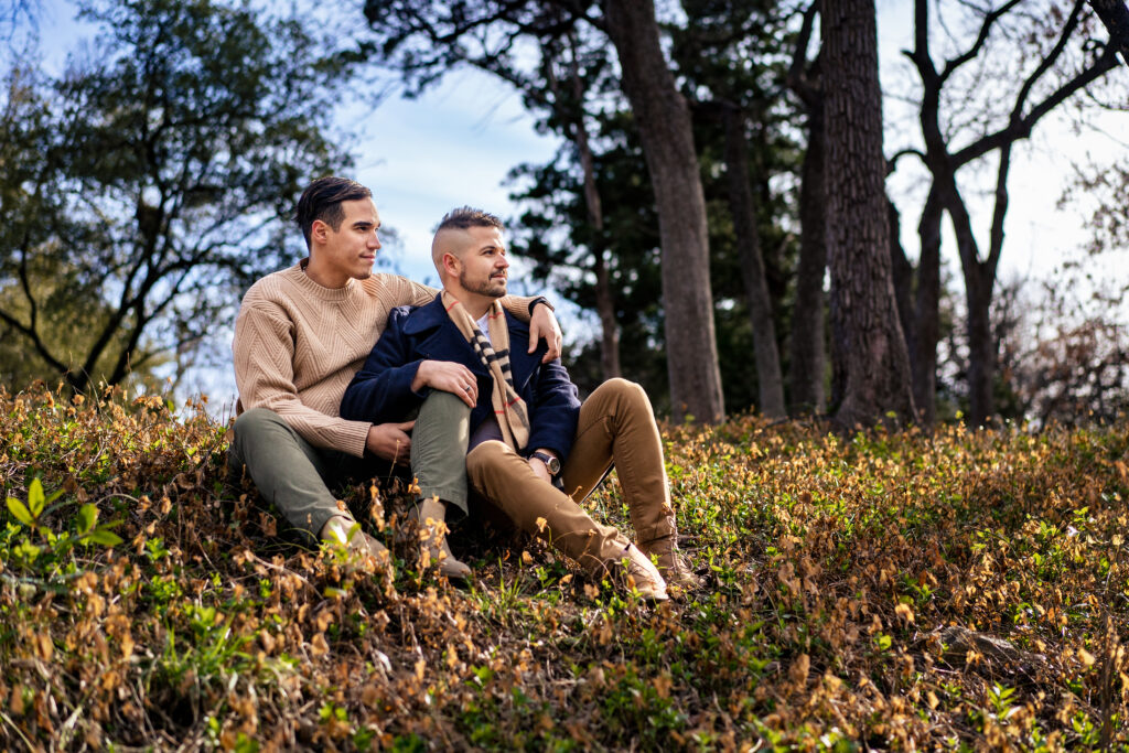 Dallas LGBTQ+ Engagement Session in Highland Park, Texas