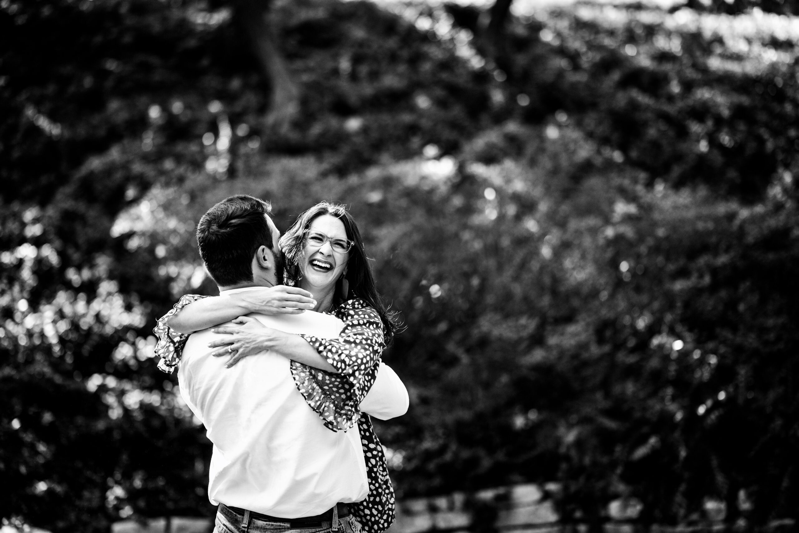 Playful Dallas Garden Engagement Session