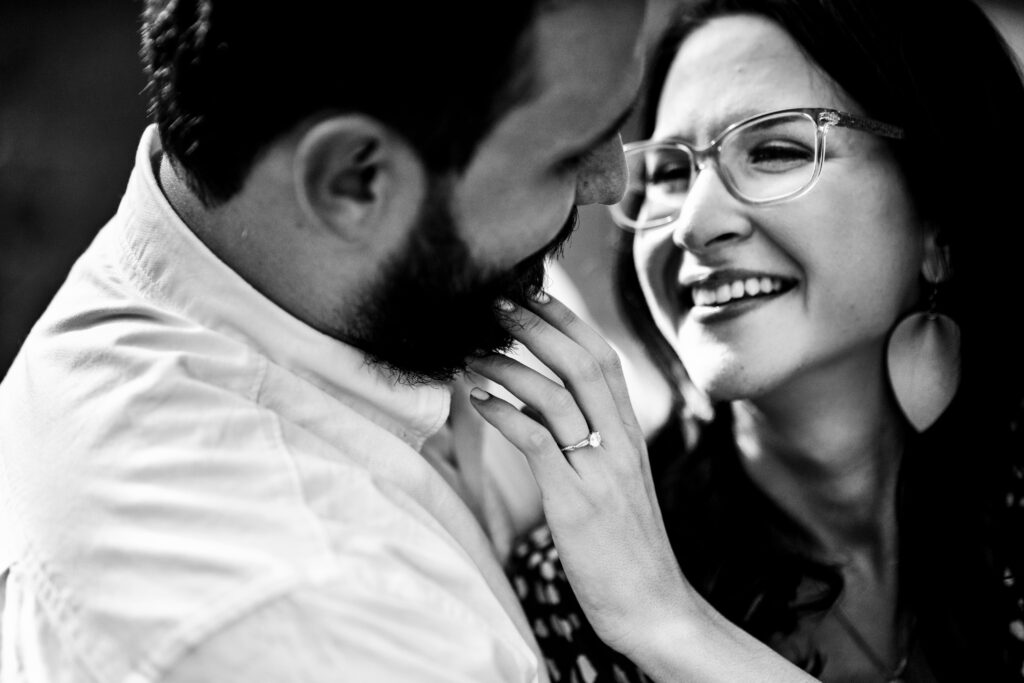 Playful Dallas Garden Engagement Session