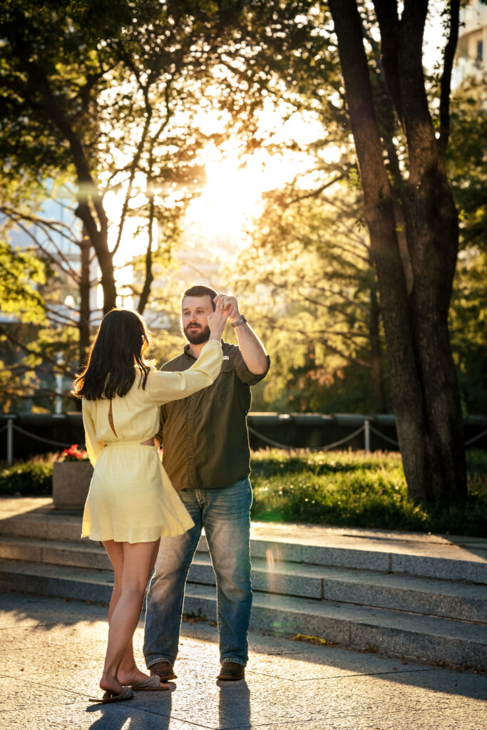 Creative Downtown Dallas Urban Engagement Session