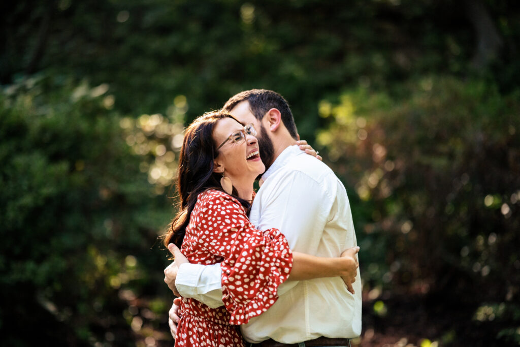 Playful Dallas Garden Engagement Session