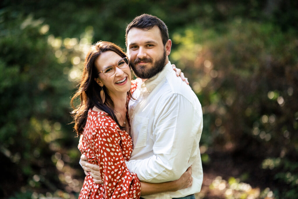 Playful Dallas Garden Engagement Session