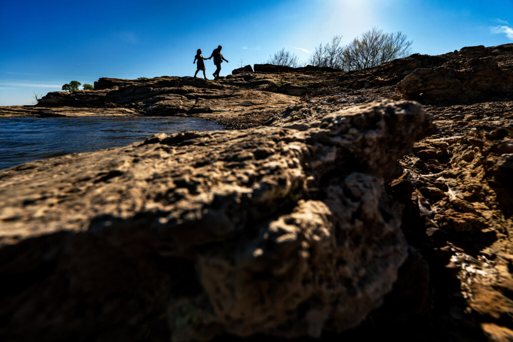 Playful Lakeside Engagement Session