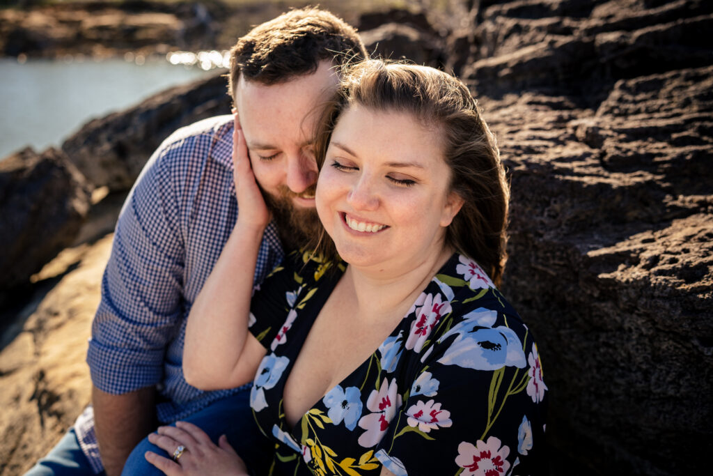 Playful Lakeside Engagement Session