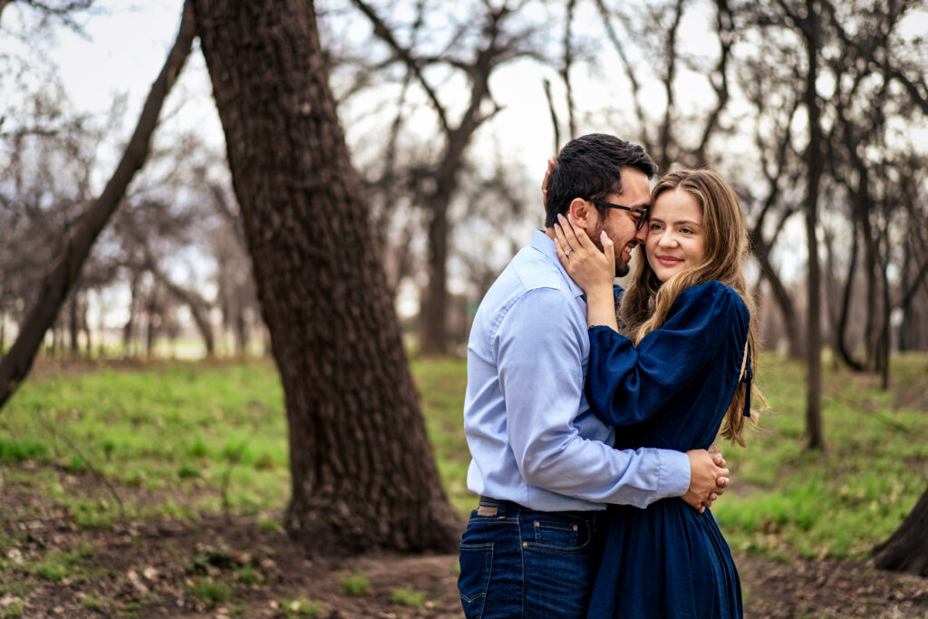 Cozy Winter Fort Worth Engagement Session