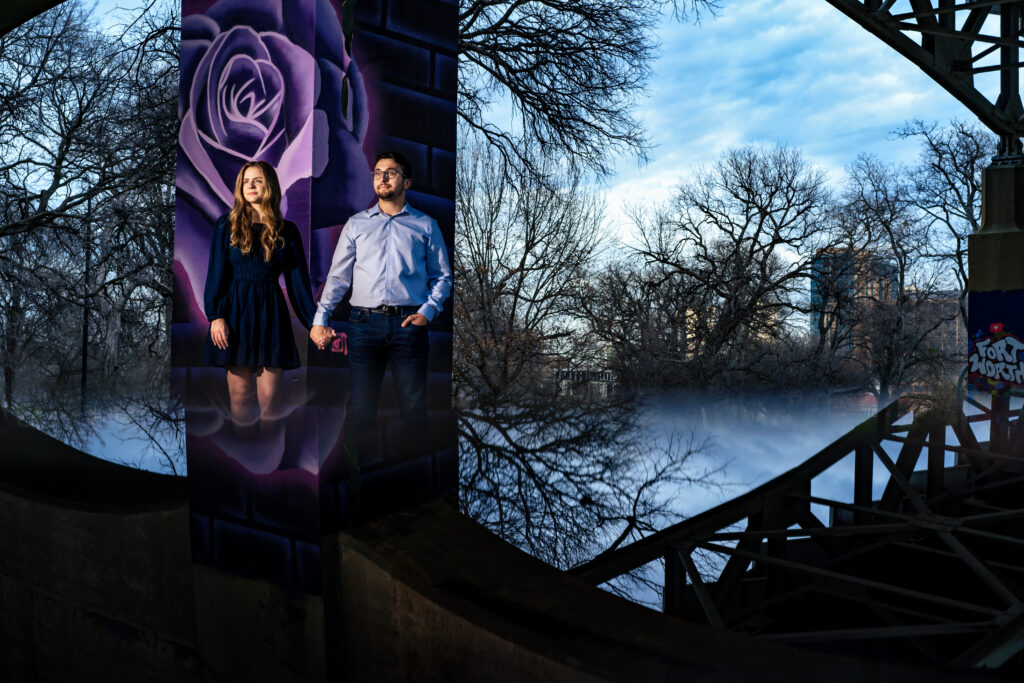 Cozy Winter Fort Worth Engagement Session