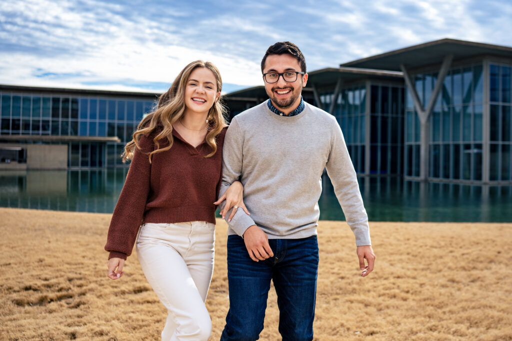 Cozy Winter Fort Worth Engagement Session