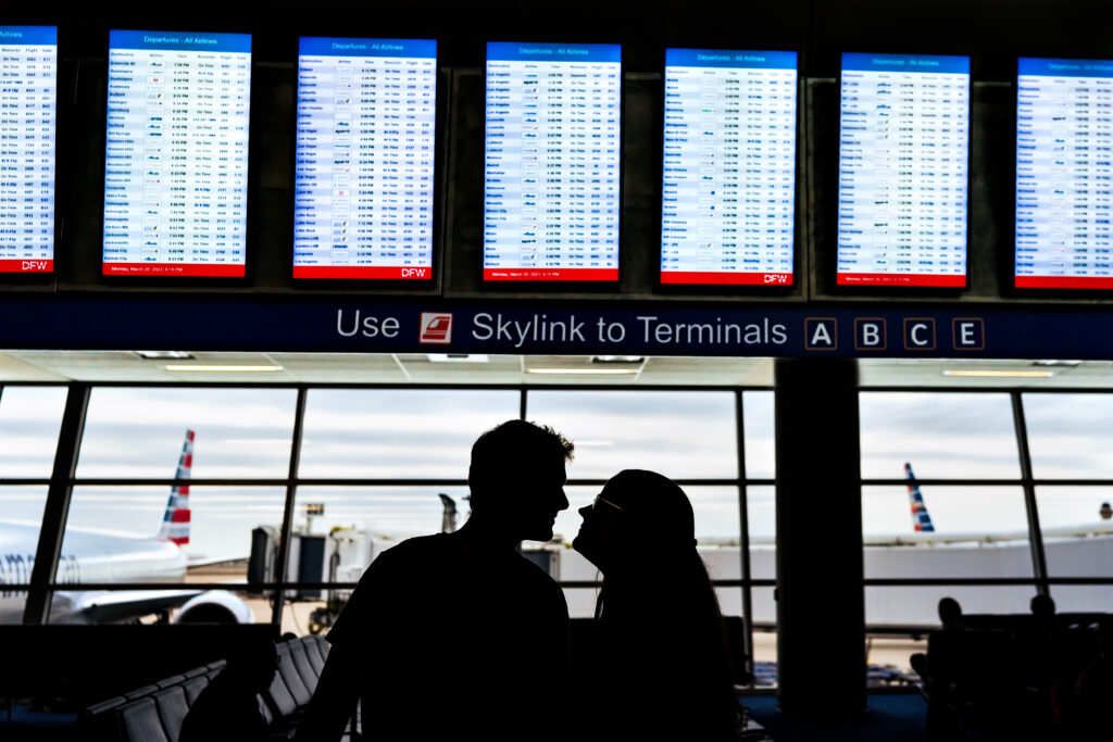 Dallas Fort Worth Airport Engagement Session