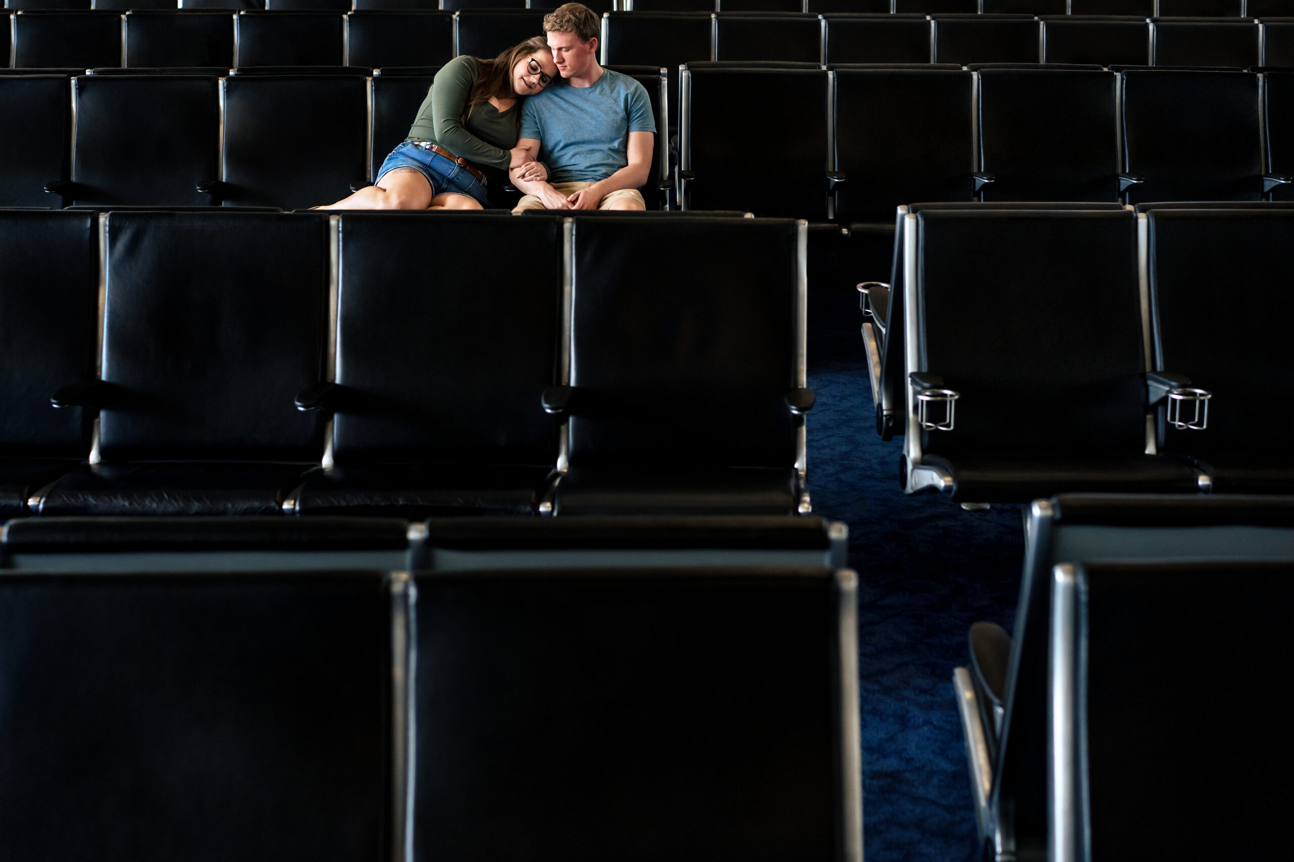 Dallas Fort Worth Airport Engagement Session