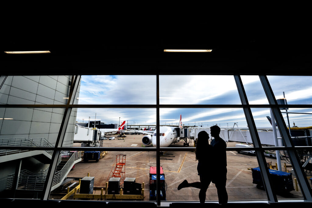 Dallas Fort Worth Airport Engagement Session
