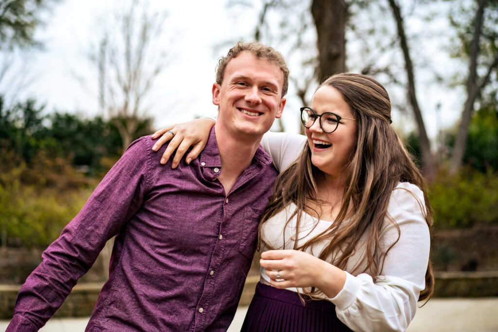 Grapevine Garden Engagement Session