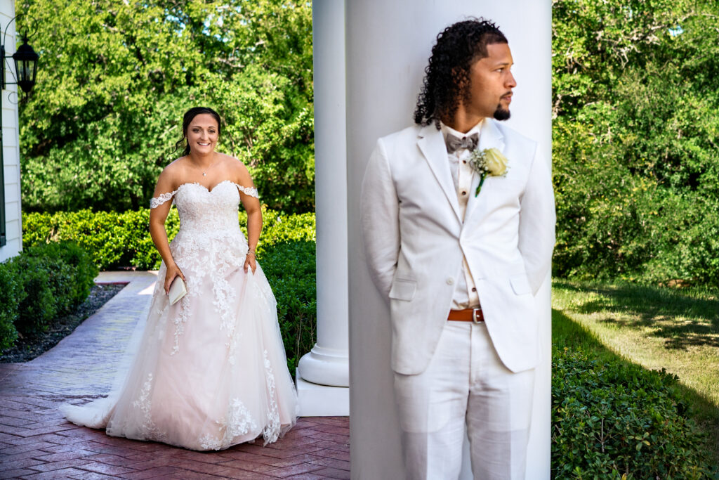 Fun and Timeless Texas Wedding First Look