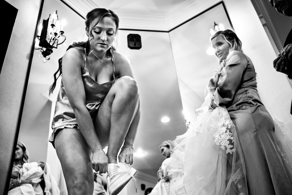 Fun and Timeless Texas Wedding Bride Getting Ready