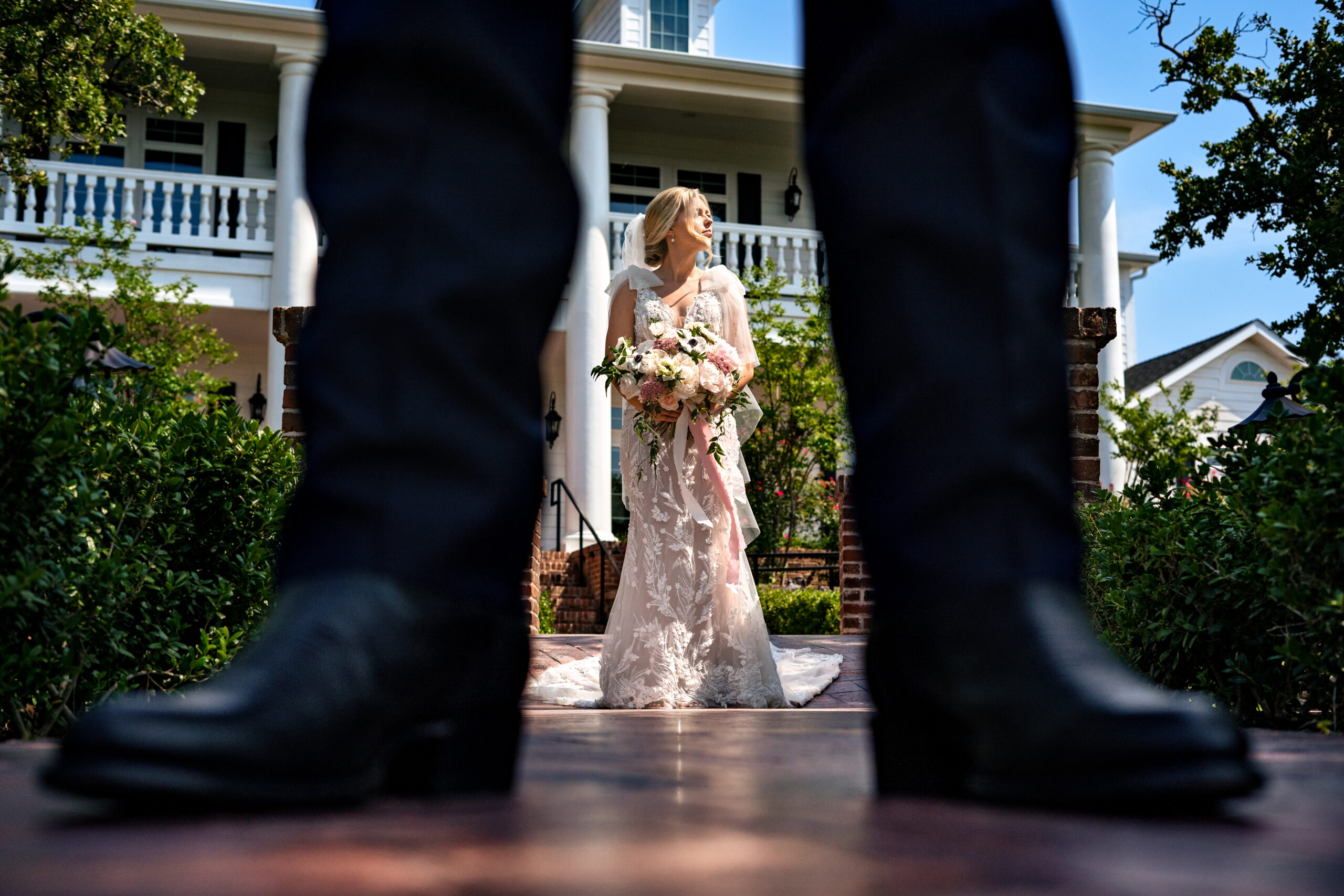 Bride and Groom Wedding First Look