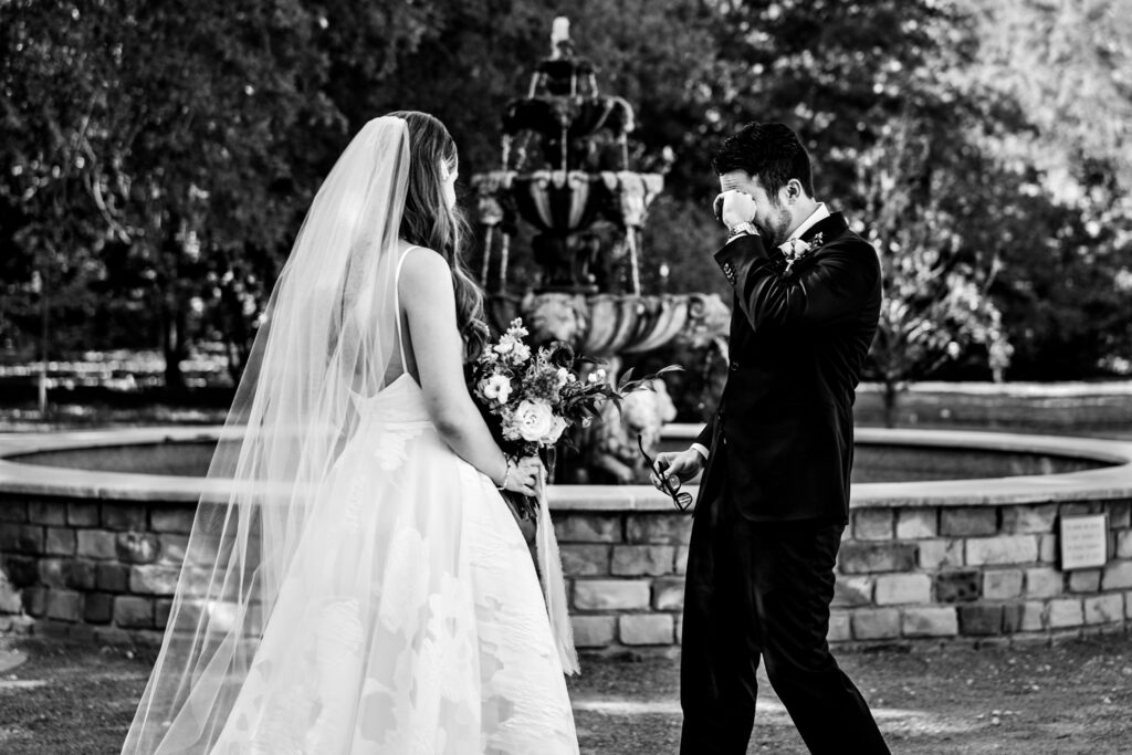 Texas Wedding Bride and Groom First Look