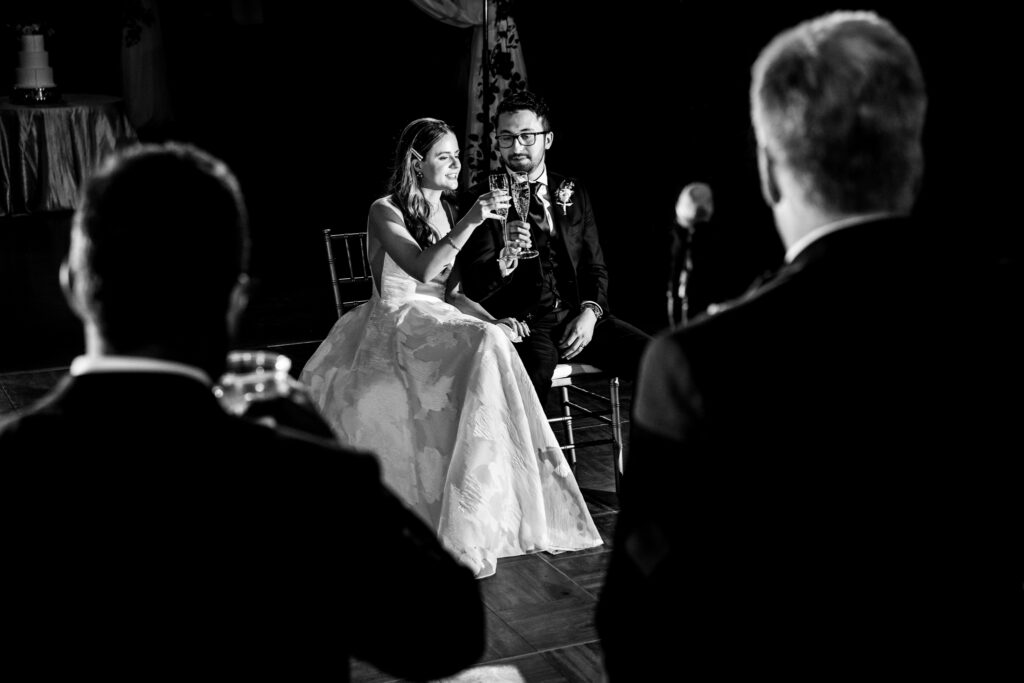 Texas Documentary Wedding Photographer Reception Toasts