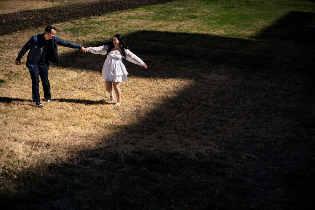 Downtown Dallas Candid Engagement DFW Documentary Photographer