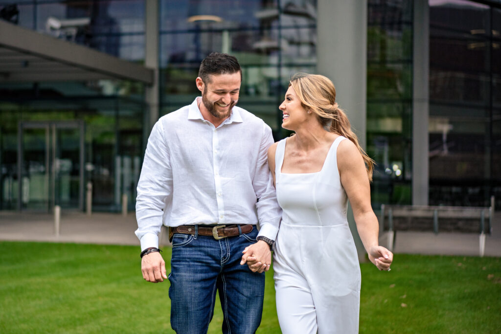 Downtown Dallas Candid Engagement DFW Documentary Photographer