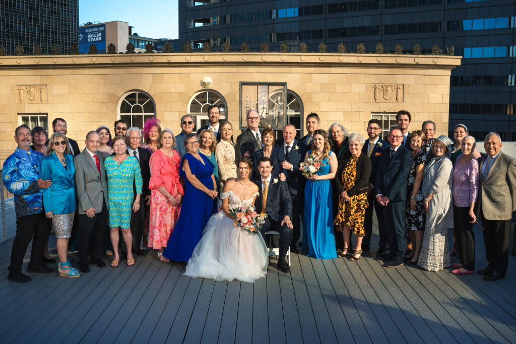Downtown Dallas 400 N Ervay Rooftop Wedding Venue Documentary Candid Wedding Photographer