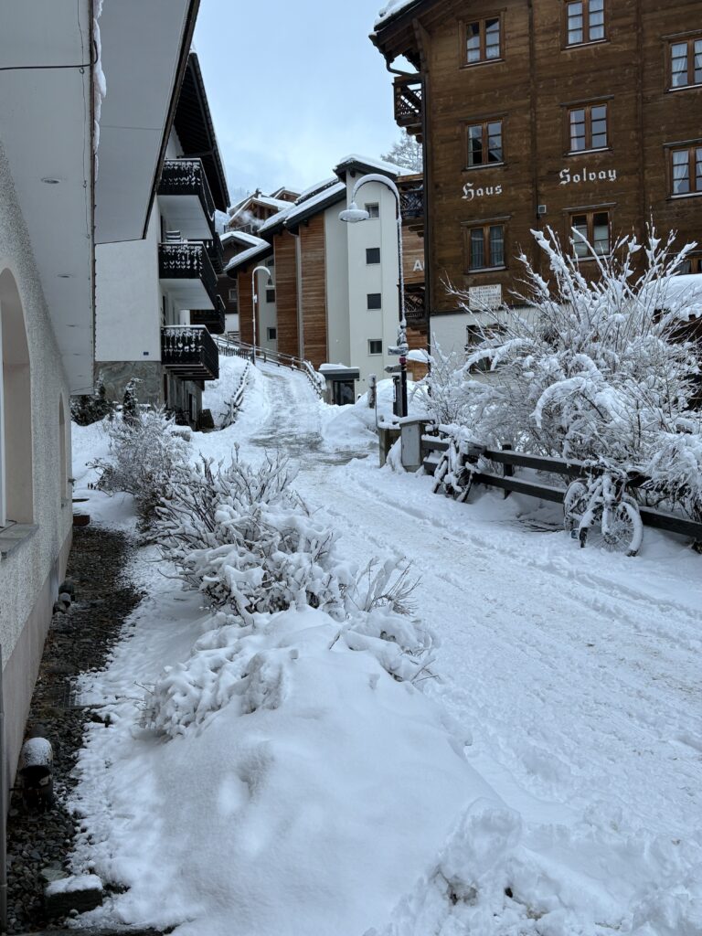 Behind the scenes photos from Matt & Brady's destination wedding in Zermatt, Switzerland