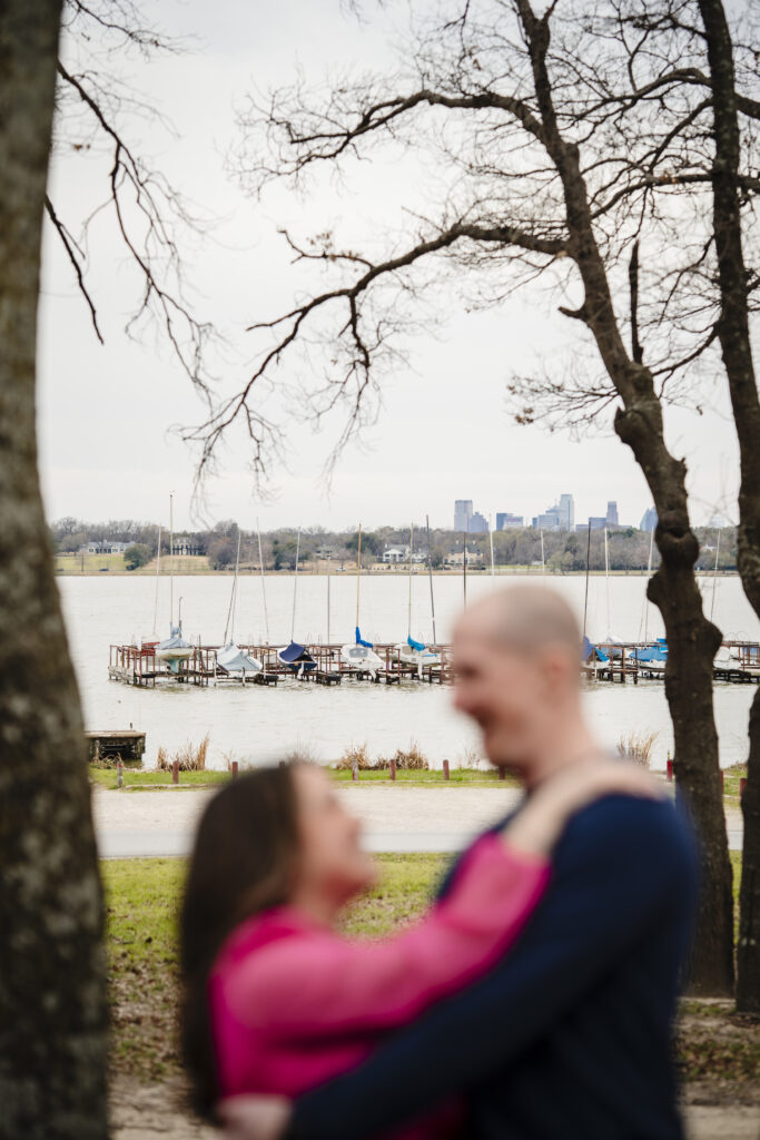 Windy Dallas Engagement Session at White Rock Lake by Documentary Wedding Photographers The MacMeekens Photography