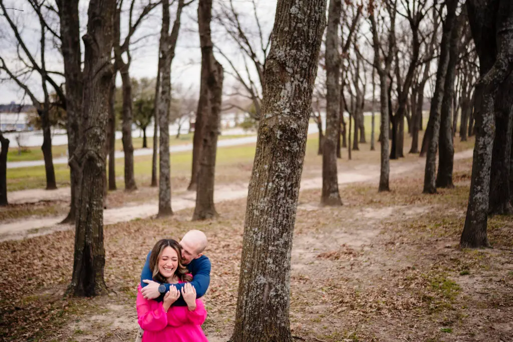 Windy Dallas Engagement Session at White Rock Lake by Documentary Wedding Photographers The MacMeekens Photography