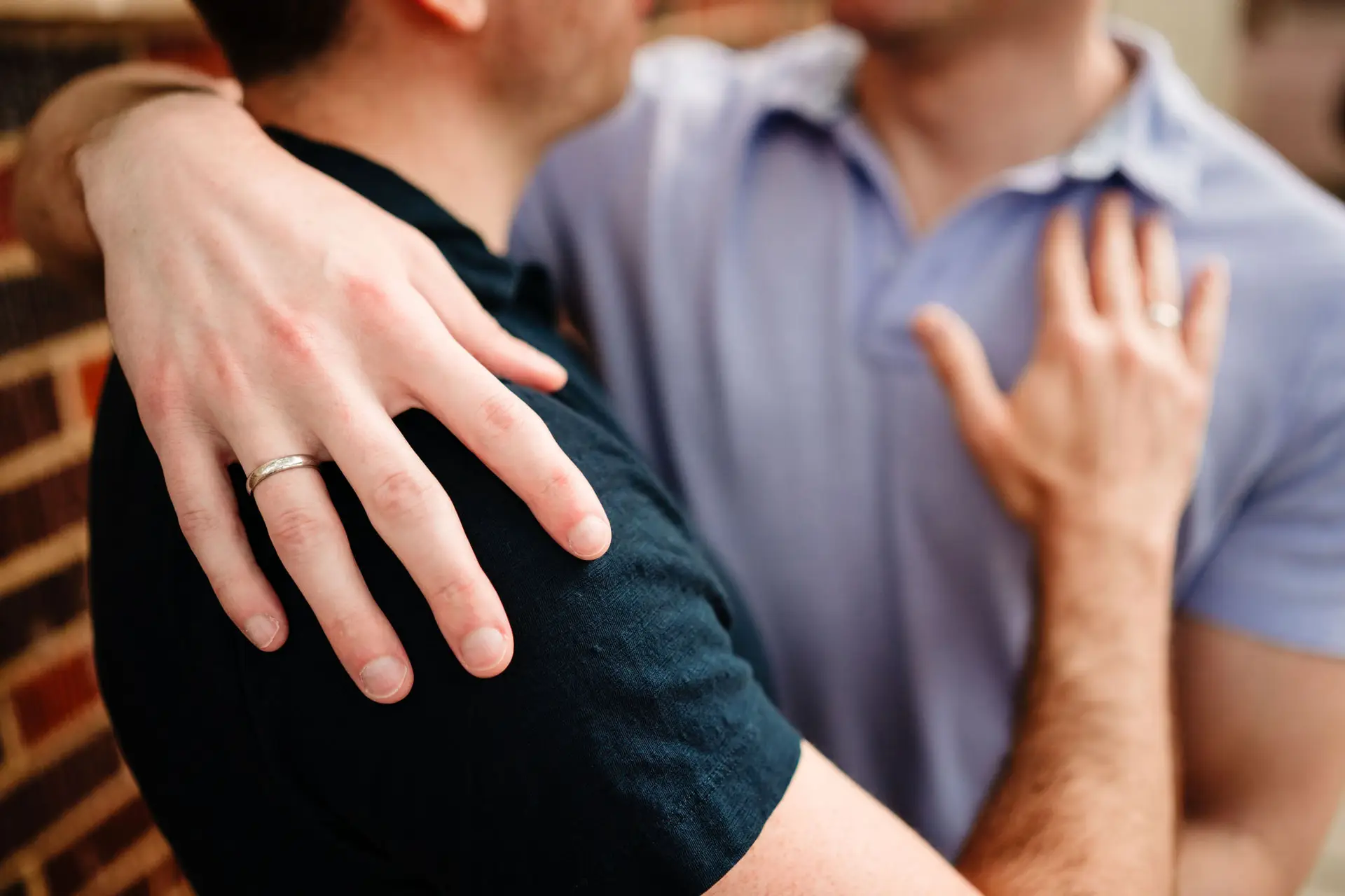 LGBTQ Engagement Session for Gay Grooms Interfaith Jewish Wedding by Inclusive Wedding Photographers The MacMeekens at Warwick Melrose Dallas