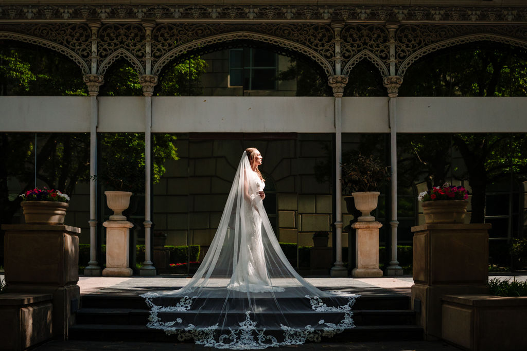 Luxury Bridal Portraits at Hotel Crescent Court by Dallas Wedding Photographers The MacMeekens