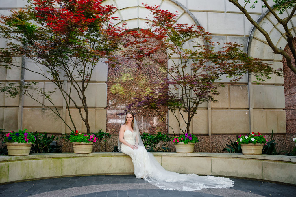 Luxury Bridal Portraits at Hotel Crescent Court by Dallas Wedding Photographers The MacMeekens