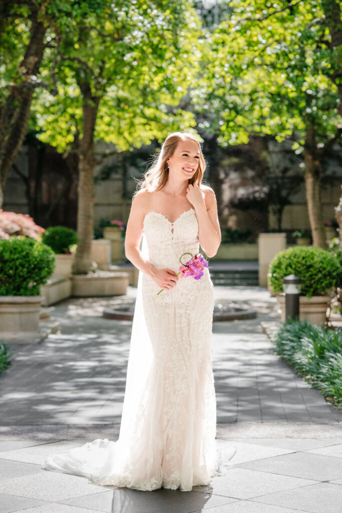 Luxury Bridal Portraits at Hotel Crescent Court by Dallas Wedding Photographers The MacMeekens