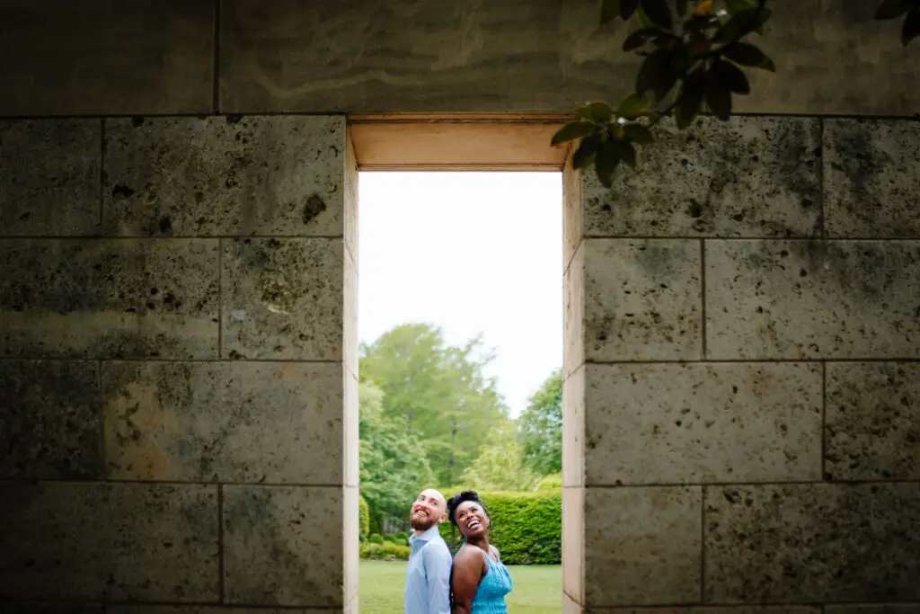 Vibrant Engagement Session at The Dallas Arboretum by Inclusive Documentary Photographers The MacMeekens Carlisle Room Wedding Downtown Dallas Luxury Multicultural Wedding