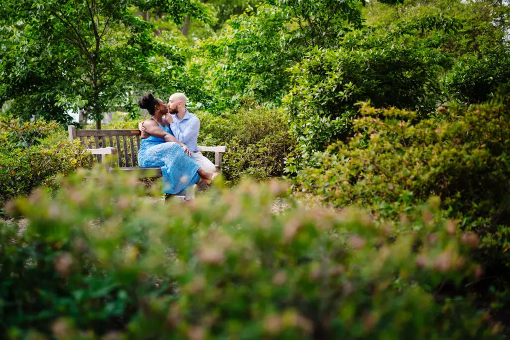 Vibrant Engagement Session at The Dallas Arboretum by Inclusive Documentary Photographers The MacMeekens Carlisle Room Wedding Downtown Dallas Luxury Multicultural Wedding