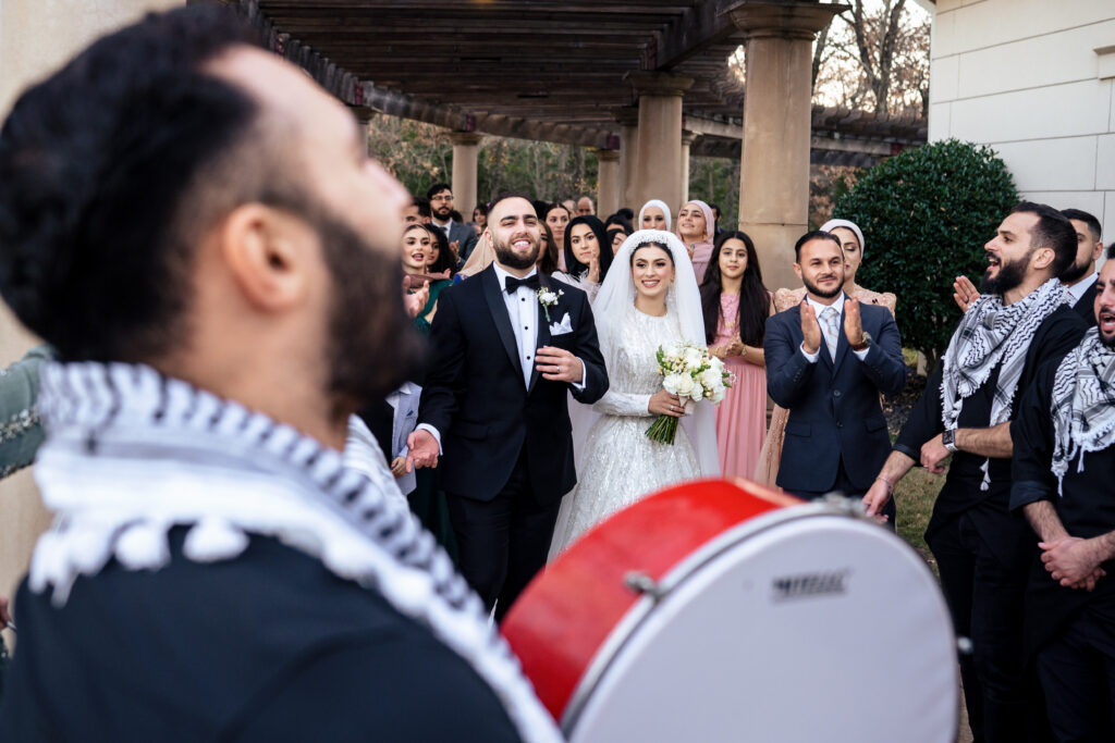 Palestinian Lebanese Muslim Wedding Zaffe at Ashton Gardens Wedding Venue by Diverse and Inclusive Texas Documentary Wedding Photographers The MacMeekens
