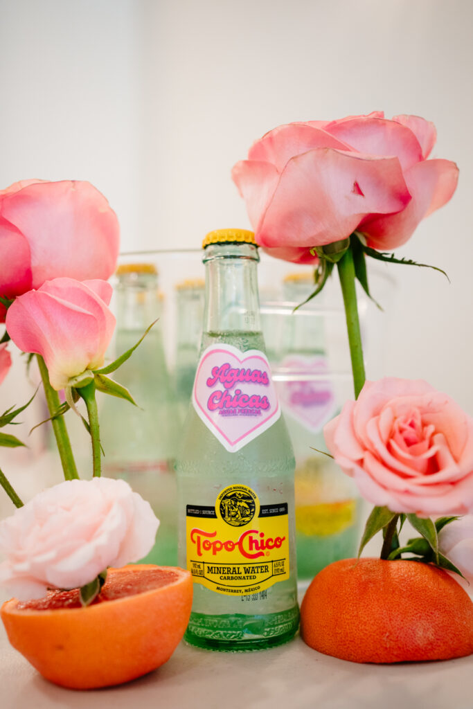 “One Preston Events wedding venue open house giveaway setup with modern décor