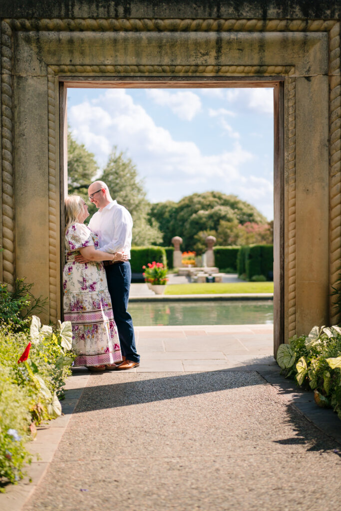 Texas Bride and Groom Engagement at The Dallas Arboretum Wedding Venue The Mason Dallas with Luxury Wedding Planner Turn The Paige Events
