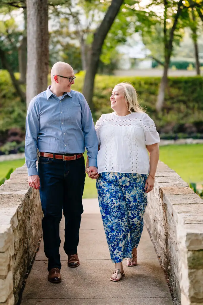 Texas Bride and Groom Engagement at The Dallas Arboretum Wedding Venue The Mason Dallas with Luxury Wedding Planner Turn The Paige Events