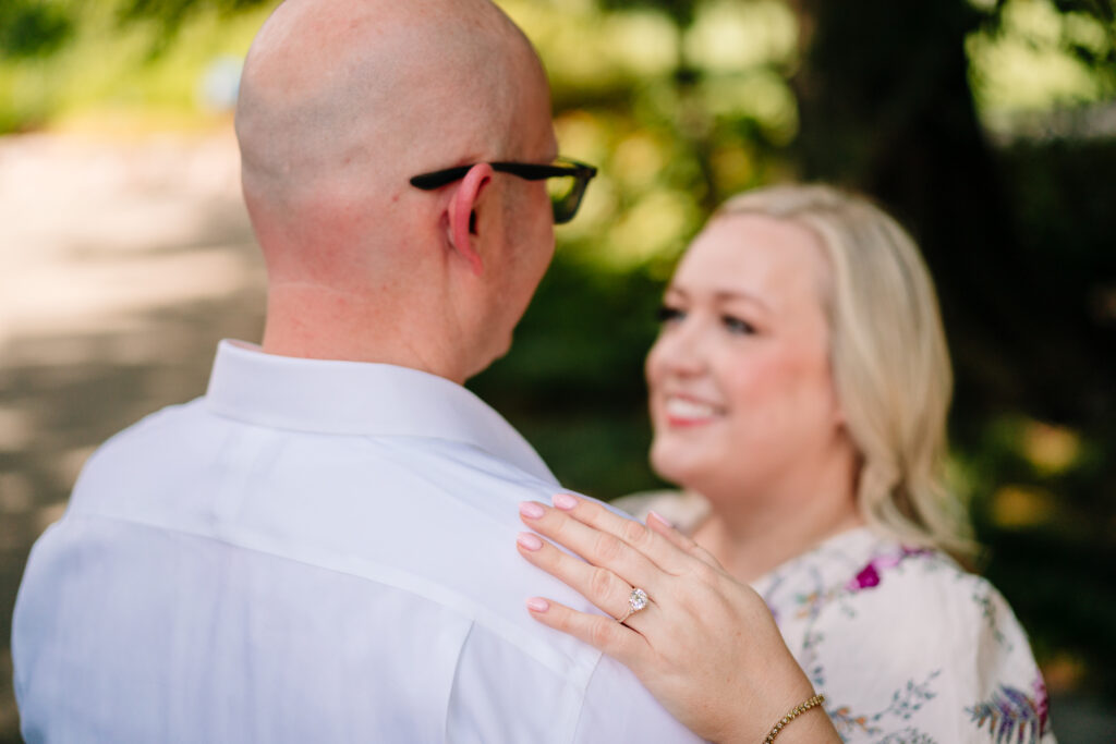 Texas Bride and Groom Engagement at The Dallas Arboretum Wedding Venue The Mason Dallas with Luxury Wedding Planner Turn The Paige Events