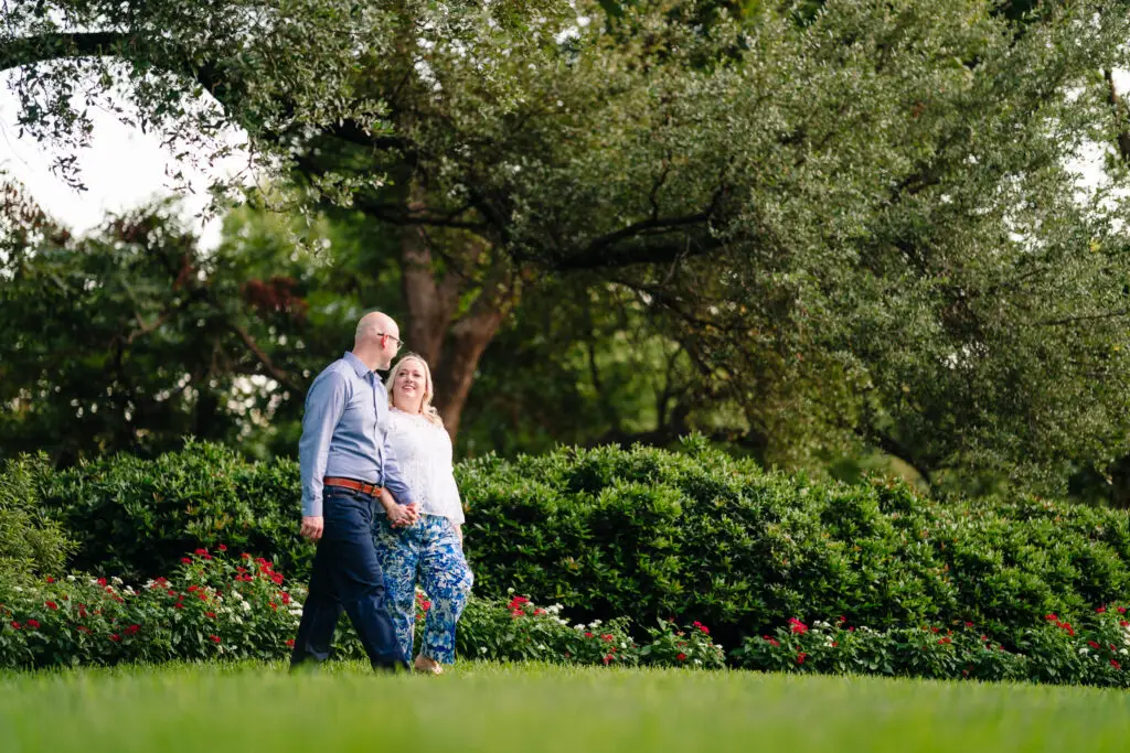 Texas Bride and Groom Engagement at The Dallas Arboretum Wedding Venue The Mason Dallas with Luxury Wedding Planner Turn The Paige Events