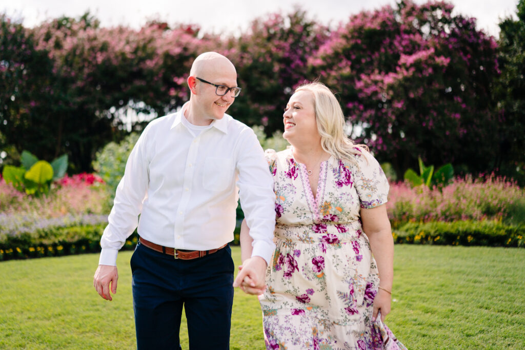 Texas Bride and Groom Engagement at The Dallas Arboretum Wedding Venue The Mason Dallas with Luxury Wedding Planner Turn The Paige Events