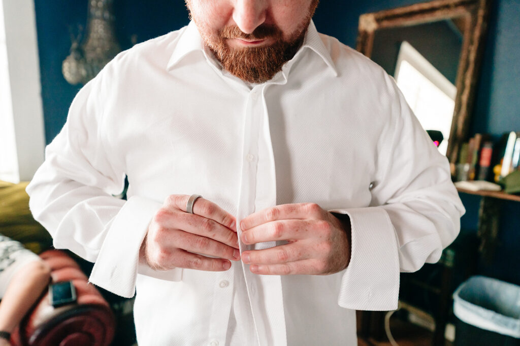 Bride and Groom Portraits at Brik Venue in Fort Worth by DFW Wedding Photographers The MacMeekens