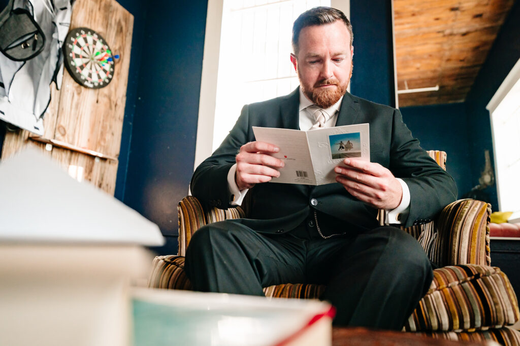 Groom Getting Ready at Brik Venue in Fort Worth by DFW Wedding Photographers The MacMeekens