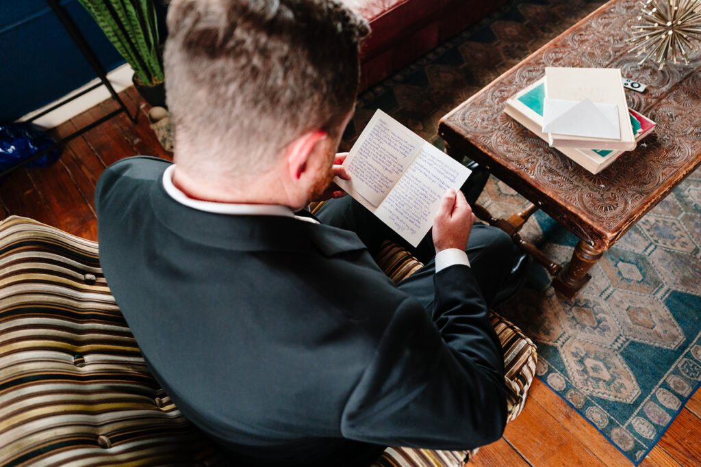 Groom Getting Ready at Brik Venue in Fort Worth by DFW Wedding Photographers The MacMeekens