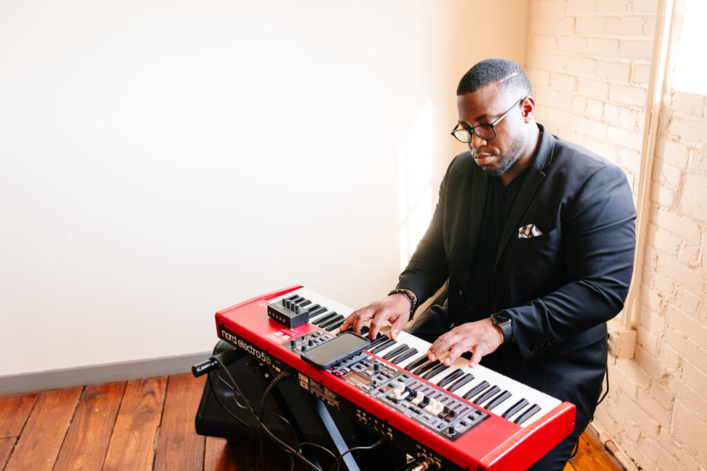 wedding ceremony at Brik Venue in Fort Worth by DFW Wedding Photographers The MacMeekens