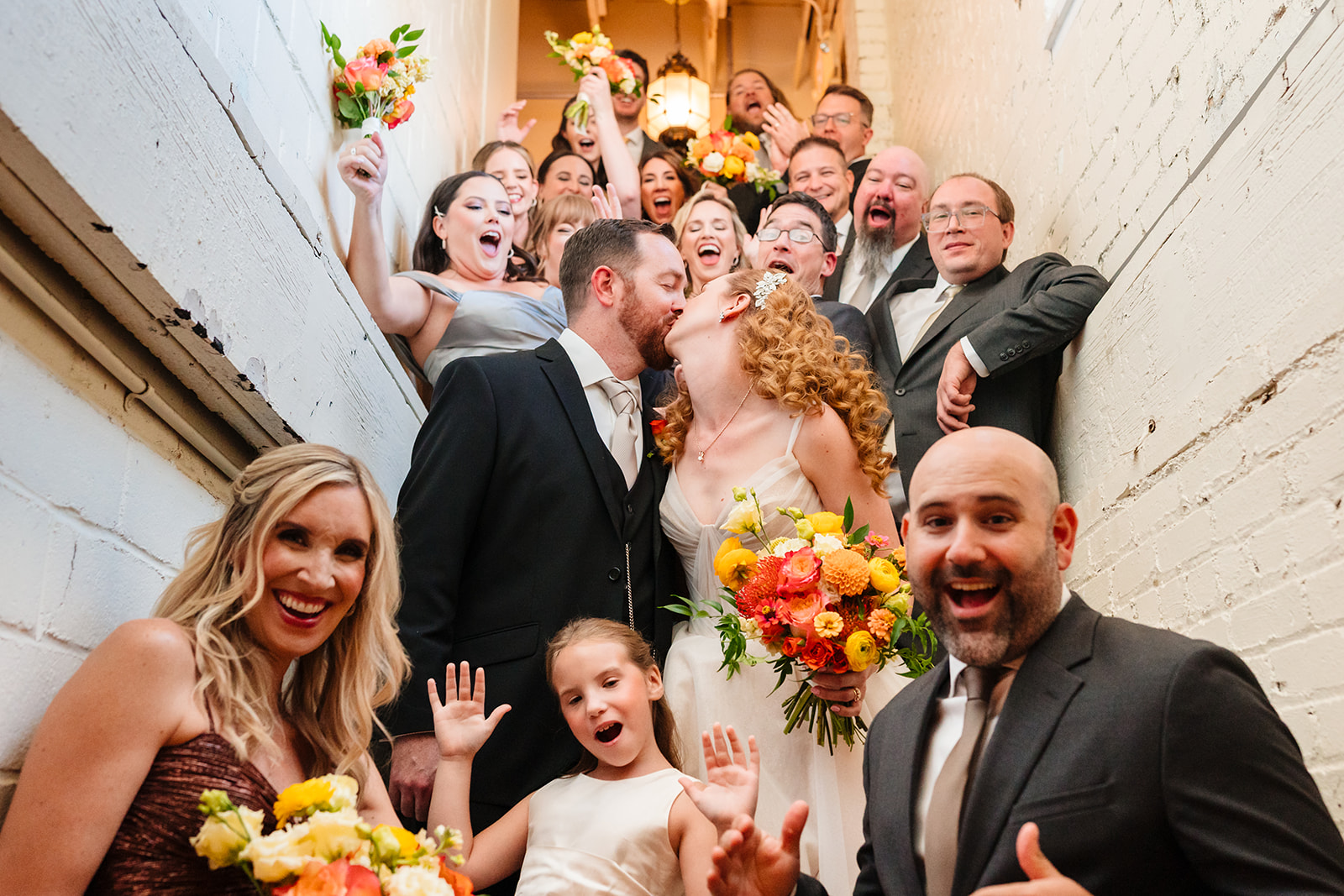 wedding ceremony at Brik Venue in Fort Worth by DFW Wedding Photographers The MacMeekens