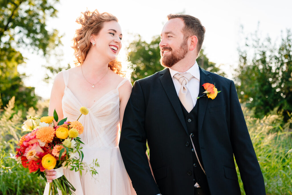 Bride and Groom Portraits at Brik Venue in Fort Worth by DFW Wedding Photographers The MacMeekens