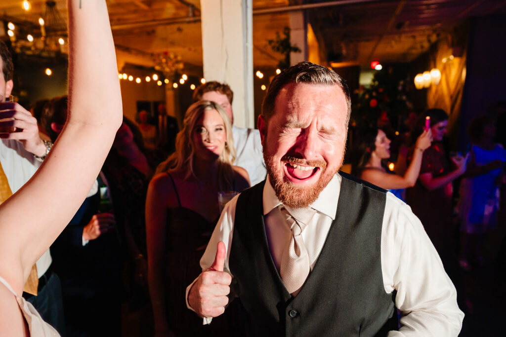 wedding reception at Brik Venue in Fort Worth by DFW Wedding Photographers The MacMeekens