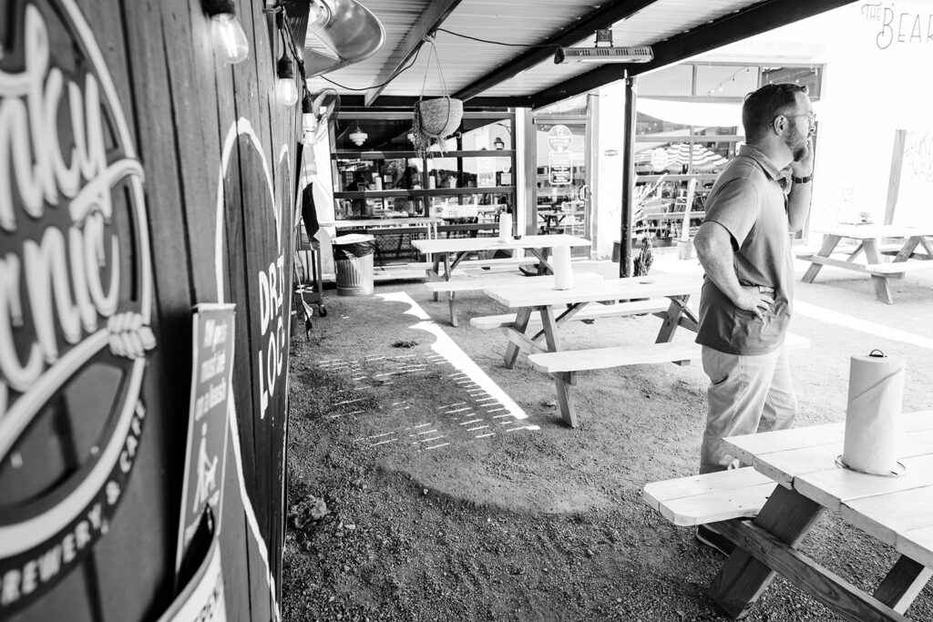 Bride and Groom Portraits at Brik Venue in Fort Worth by DFW Wedding Photographers The MacMeekens